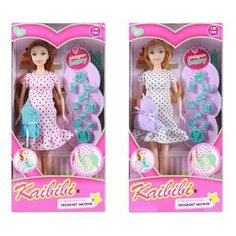 Игровой набор Маленькая мама, в комплекте кукла 31см, пупс, предметов 13шт Shantoy Gepai BLD338 Наша Игрушка