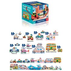 Smart Builders / Набор развивающих пазлов, увлекательная игра-головоломка для детей малышей 8 в 1