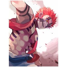 Картина по номерам на холсте аниме клинок рассекающий демонов - 7127 В 30x40