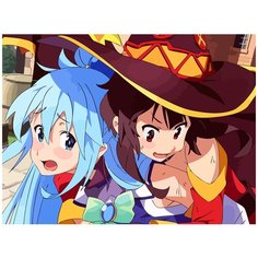 Картина по номерам на холсте Аниме Коносуба 5552 40x30