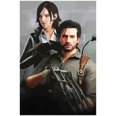 Картина по номерам на холсте the evil within - 3 40X60