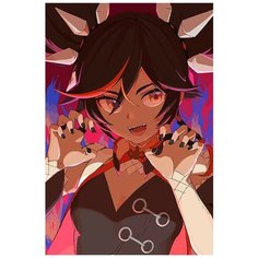 Картина по номерам на холсте Игра Genshin Impact - 7232 В 60x40