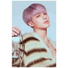 Картина по номерам на холсте Музыка Ateez - 7151 В 60x40