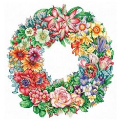 Набор для вышивания Сделай своими руками "Торжество цветов", 35x36 см