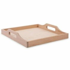 Mr. Carving: Деревянная заготовка Поднос бук 30x30x5.5 см