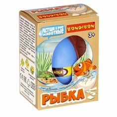 Растущие в воде животные Bondibon «вырасти рыбку», яйцо голубое