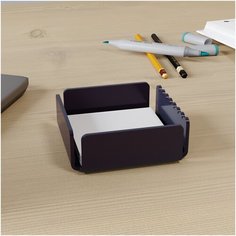 Металлическая подставка канцелярская, органайзер для бумажных блоков и листков для заметок Tempache, 10х3,5х10 см, хамелеон