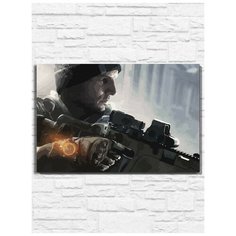 Картина по номерам на холсте игра Tom Clancys Division (PS, Xbox, PC, Switch) - 11009 Г 60x40