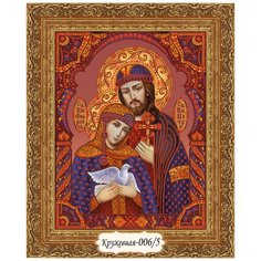 Набор для вышивания бисером в кружевной технике, икона Пётр и Феврония Художественные Мастерские