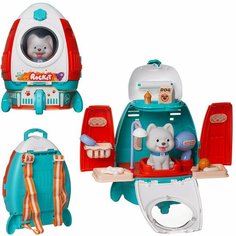 Игровой набор Junfa Ранец-трансформер Зоосалон с собачкой Китай