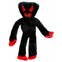 Мягкая игрушка KIDS CHOICE Huggy Wuggy с красными глазами черная 40см
