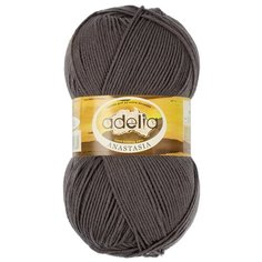 Пряжа ADELIA "ANASTASIA" 100% акрил 5 шт.х100г 330м №14 тёмно-серый