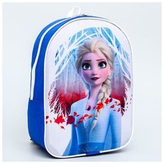 Disney Рюкзак детский "Эльза", 21*9*26, отд на молнии, голубой, Холодное Сердце