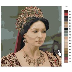 Картина по номерам X-27 "Сериал Великолепный век. Берен Саат - Кёсем Султан" 70x70 Brushes Paints