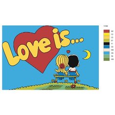 Картина по номерам Y-394 "14 февраля. Love is." 50x70 Brushes Paints