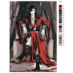 Картина по номерам S213 "Аниме - Благословение небожителей. Чэн Хуа" 50x70 Brushes Paints