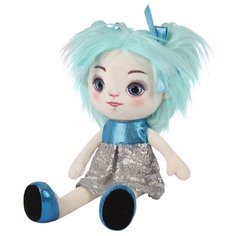 Мягкая игрушка Maxitoys Кукла Карина в сине-серебряном платье, 35 см