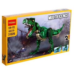 Конструктор Jisi bricks (Decool) Multificiency 31026 Динобот. Тираннозавр, 838 дет.