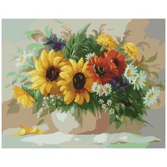 Картина по номерам "Июльский букет", 40x50 см ВанГогВоМне