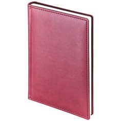 Ежедневник недатированный А4, 136 листов Velvet soft-touch, обложка ПВХ, ляссе, бордовый Альт