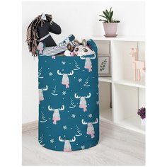 Корзина для игрушек JoyArty "Модный лось" 40x60 см