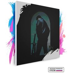 Картина по номерам на холсте Post Malone - Hollywoods bleeding, 100 х 100 см Красиво Красим