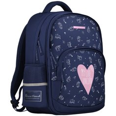 Рюкзак BrunoVisconti, классический , синий с эргономичной спинкой, «MY LOVE. UNICORN», Арт. 12-002-187/02