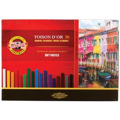 Пастель Koh-I-Noor Toison Dor, мягкая, худож, 36 цвета, квадратное сечение