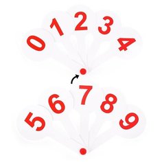 Касса (веер) цифры от 0 до 9 Проф Пресс