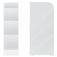 Подставка Deli 8932White 5отд. для пишущих принадлежностей 205х59х93мм белый/прозрачный полипропилен