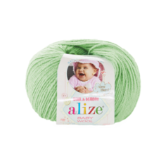Пряжа Alize Baby Wool, 40 % шерсть, 40 % акрил, 20 % бамбук, 50 г, 175 м, 10 шт., 188 зеленая мята
