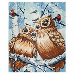Алмазная мозаика Совы, 40*50см, Cristyle Cr 450043