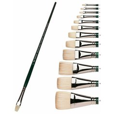 Кисть для масла, Winsor&Newton Winton, свиная щетина, короткая обойма, плоская, №2