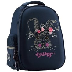 Рюкзак BrunoVisconti, облегченная капсула, синий с эргономичной спинкой, «заяц SWEET BUNNY», Арт. 12-001-042/02