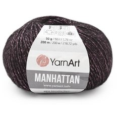 Пряжа YarnArt "Manhattan", 50 грамм, 200 метров, цвет: 906 темно-фиолетовый (10 мотков) (количество товаров в комплекте: 10)