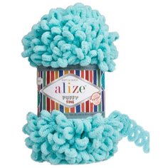 Пряжа Alize Puffy Fine, 100 г, 14.5 м, 1 шт., 263 бирюзовый