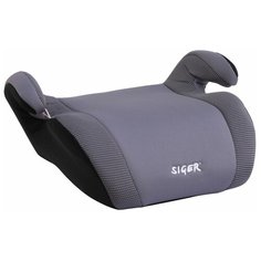 Автокресло подушка 15-36 кг (6-12 лет) Siger Мякиш плюс серое KRES0020 Azard