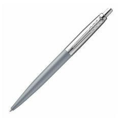 Ручка шариковая PARKER «Jotter XL», утолщенный корпус, серый матовый лак, детали из нержавеющей стали, синяя