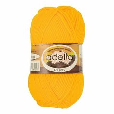 Пряжа ADELIA "HAPPY" 10 шт. в упак. цвет яр. желтый (HAPPY-06)