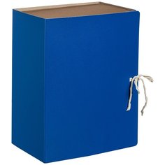 Короб архивный Attache с завязками, 150 мм, Economy, синий