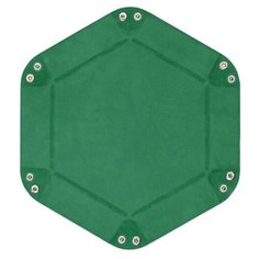 Лоток для кубиков MTGTRADE зеленый шестиугольный большой 23х23см