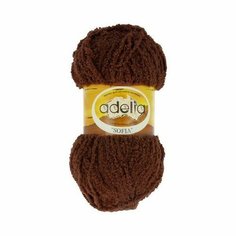 Пряжа ADELIA SOFIA 10 шт. в упак. цвет №30 коричневый (SOFIA-№30 коричневый)