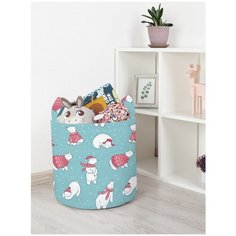 Корзина для игрушек JoyArty "Рождественские полярные медведи" 35x35 см