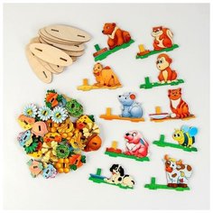 Сортер Накорми меня , 10 фигурок животных Toy Sib