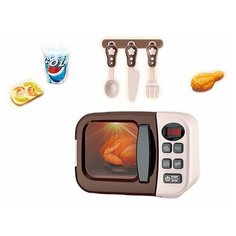 Детская микроволновая печь со светом и звуками, вращение тарелки (6745A) MSN Toys