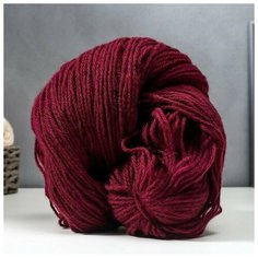 Пряжа "Карачаевская" 100% акрил 820-850м/250-280гр (Винный)./В упаковке шт: 1
