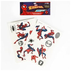 MARVEL Переводные наклейки, светятся в темноте «Человек паук»