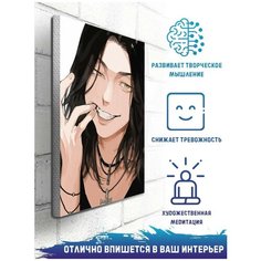 Картина по номерам на холсте аниме Токийские мстители Баджи - 5813 В 20x30