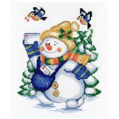 Набор для вышивания "Снеговик", 18x22 см, МП-студия М.П.Студия