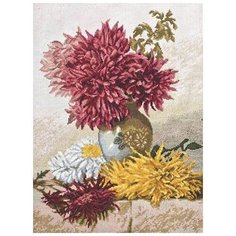 Набор для вышивания "Хризантемы", 29x39 см, Палитра